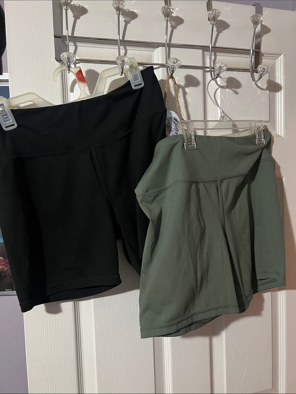 2 Pair JOCKEY Women's High-Rise Bike Shorts — Black & Olive